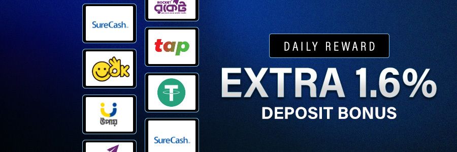 Extra 1.6% Deposit Bonus